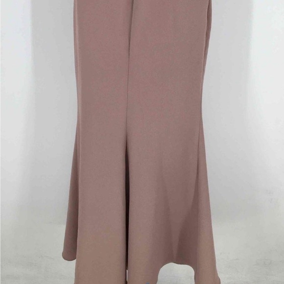 Bhldn and Anthropologie mauve blush square neck gown - Picture 9 of 9